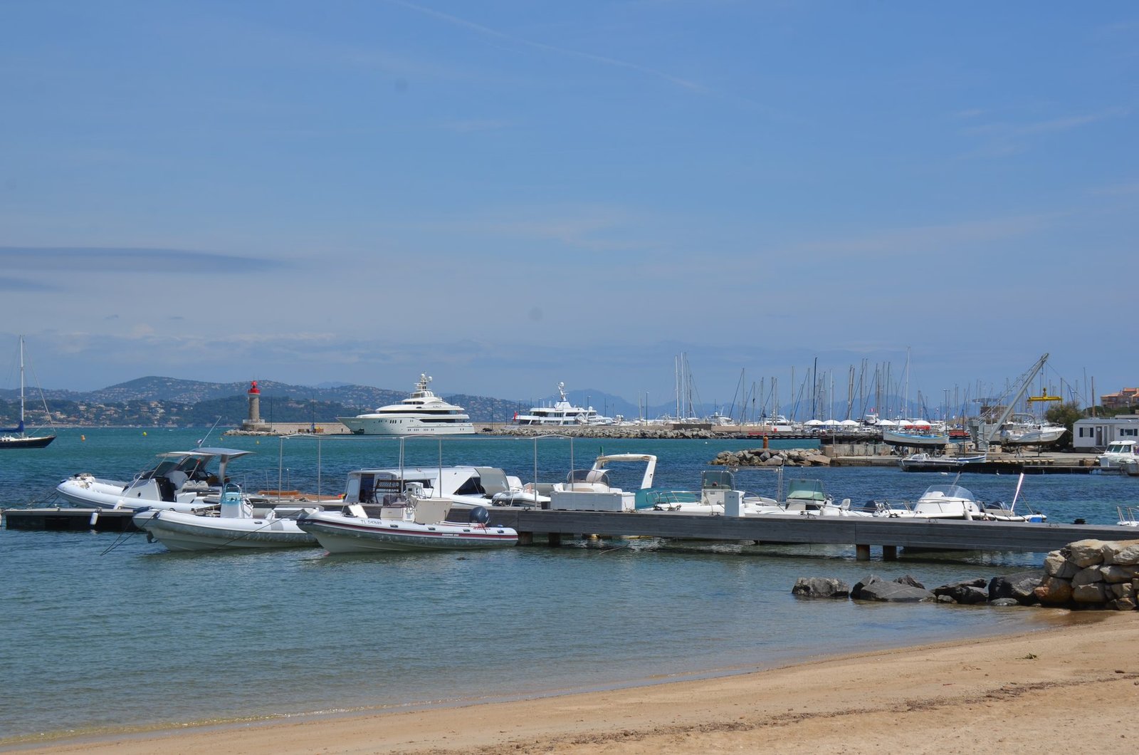 Harbour with yachts